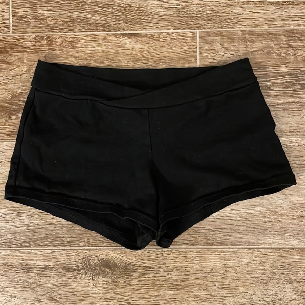 Capezio Black Booty Shorts